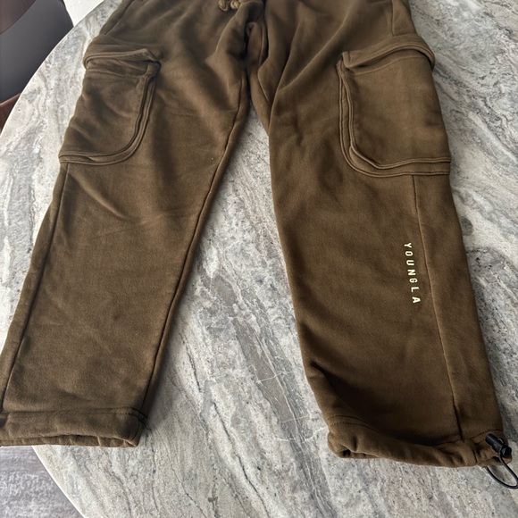YoungLA Other - YoungLA Men's Dark Brown Cargo Pants